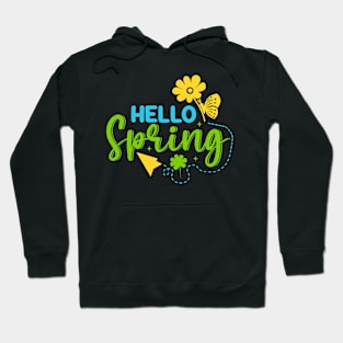 Hello Spring Flowers Spring Life Happy Spring Nature Lover Hoodie